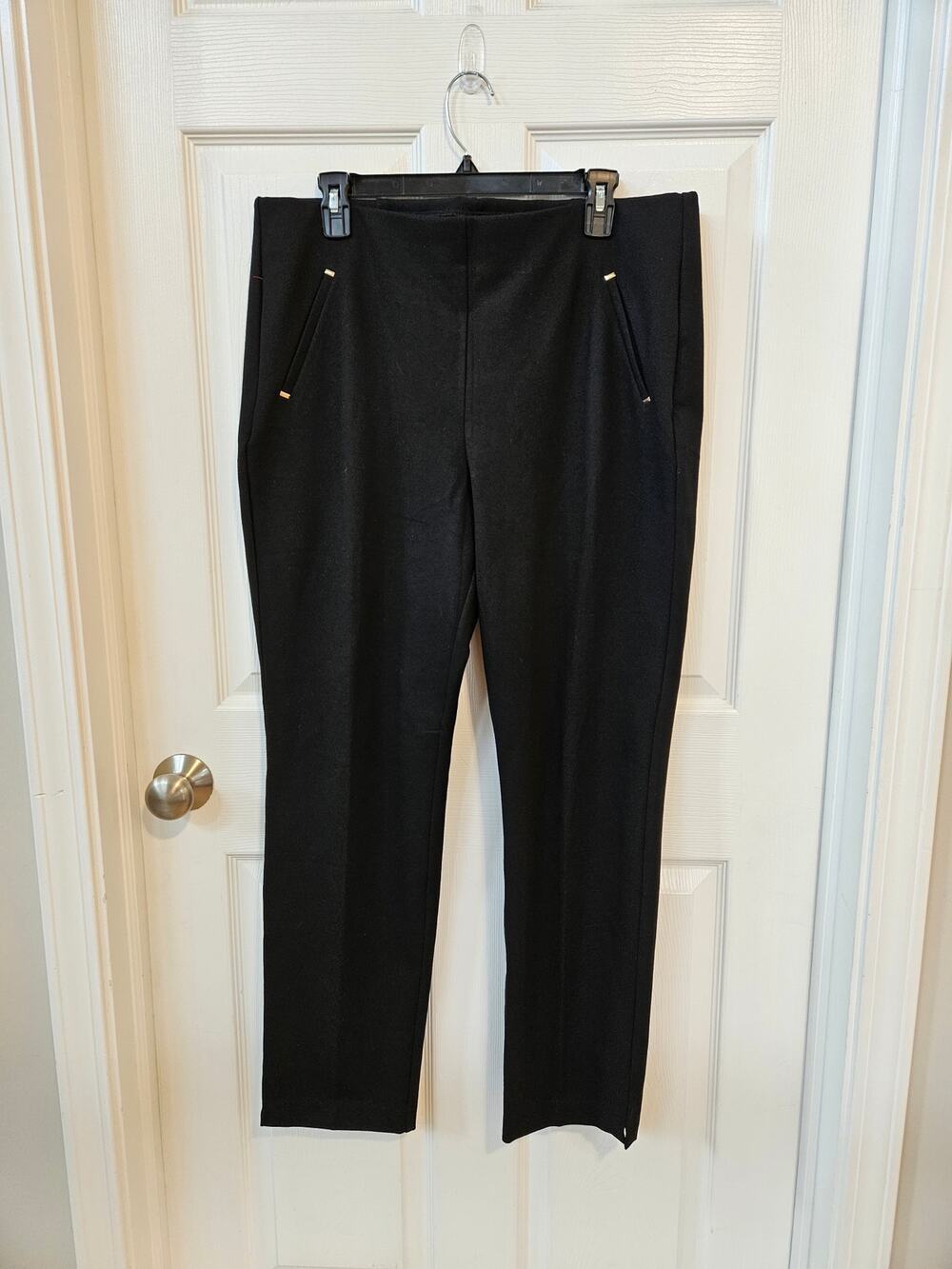 Chico's Women's Black Slim Ankle Dress Pants Size 2.5R (US 14R) Pull-On Career